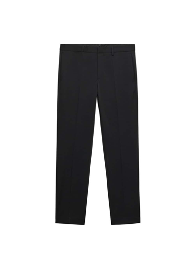 Shop Mango Stretch Fabric Super Slim-fit Suit Pants Black