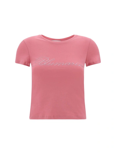 Shop Blumarine T-shirts In Bubblegum