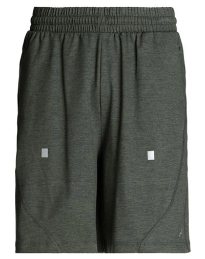 Shop A-cold-wall* Man Shorts & Bermuda Shorts Dark Green Size L Polyester, Elastane