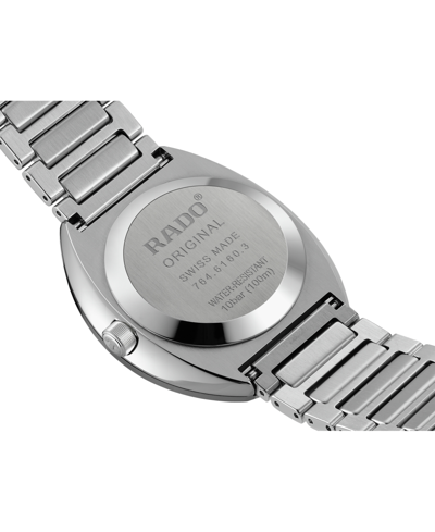 Shop Rado Unisex Swiss Automatic Diastar Original Stainless Steel Bracelet Watch 38mm In Gray