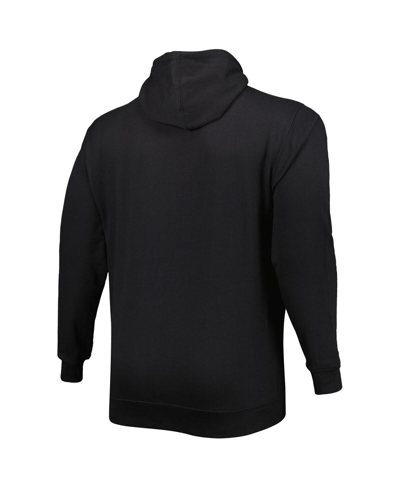 Profile Men's Black Golden State Warriors Big And Tall Heart And Soul Pullover Hoodie In Black