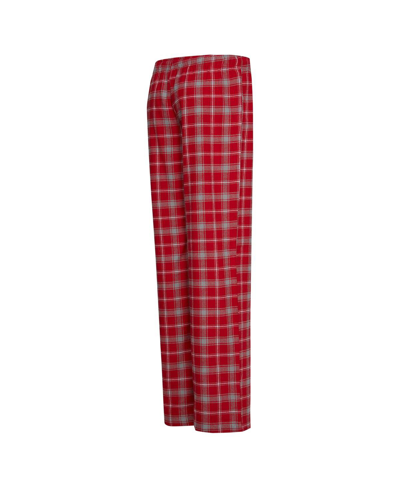Concepts Sport Women's  Cardinal, Gray Stanford Cardinal Arctic T-shirt And Flannel Pants Sleep Set In Cardinal,gray