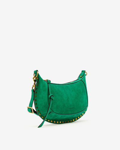 Shop Isabel Marant Oskan Moon Bag In Green