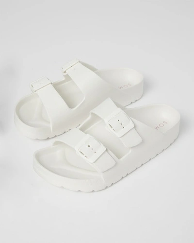 Shop Soma Women's  Swim Sandals In White Size 7