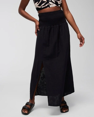 Soma Women's  Swim Convertible Skirt Dress In Black Size Large In Black