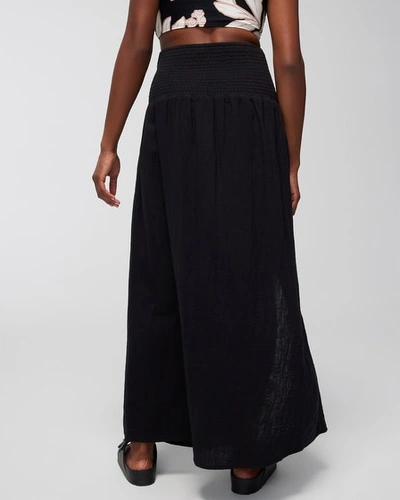 Soma Women's  Swim Convertible Skirt Dress In Black Size Large In Black