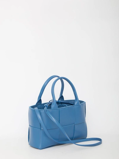 Shop Bottega Veneta Mini Arco Tote Bag In Blue