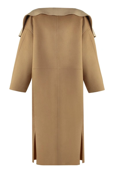 Shop Totême Wool And Cashmere Coat In Beige