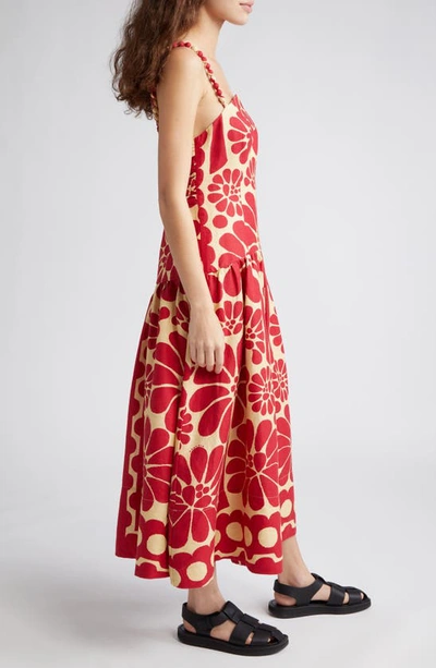 Farm Rio Palermo Drop Waist Dress In Red | ModeSens