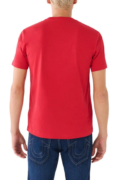 Shop True Religion Brand Jeans Gold Arch Embroidered T-shirt In Jester Red