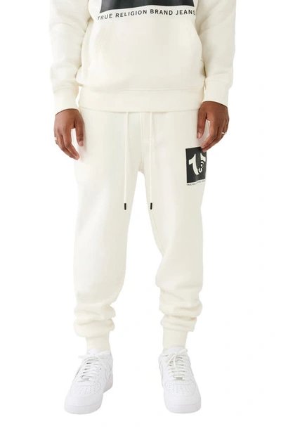 Shop True Religion Brand Jeans Registered Stud Joggers In Winter White