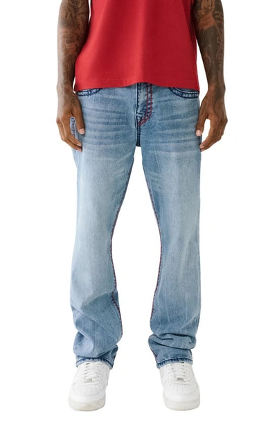 Shop True Religion Brand Jeans Ricky Super T Flap Straight Leg Jeans In Big Sandy