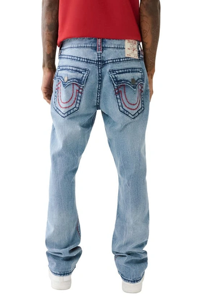 Shop True Religion Brand Jeans Ricky Super T Flap Straight Leg Jeans In Big Sandy