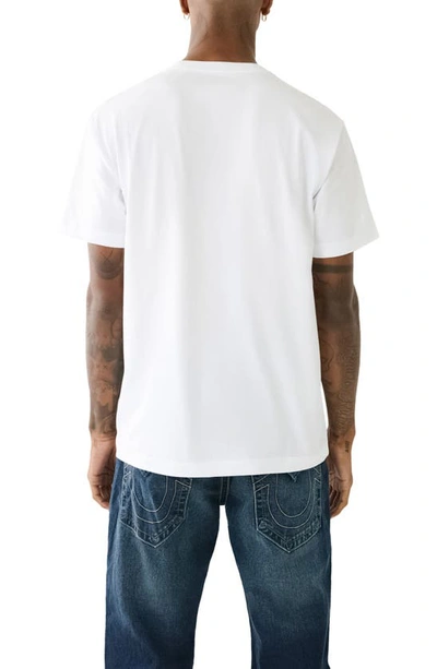 Shop True Religion Brand Jeans True Face Graphic T-shirt In Optic White