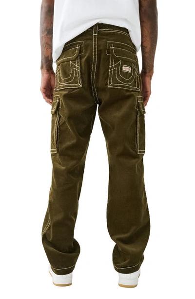 Shop True Religion Brand Jeans Big T Straight Leg Cargo Jeans In Kalamata