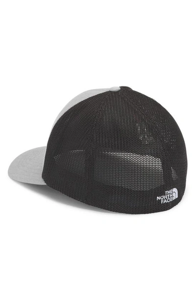Shop The North Face Truckee Fitted Trucker Hat In Tnf Med Grey Heather/ Black
