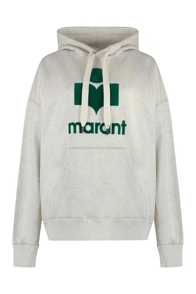 Shop Isabel Marant Étoile Mansel Cotton Hoodie In Ecru