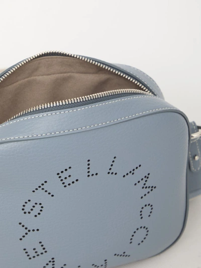 Shop Stella Mccartney Mini Camera Bag In Blue