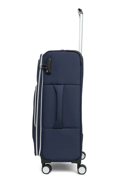 Shop It Luggage Expectant 25-inch Softside Spinner Luggage In Dress Blues