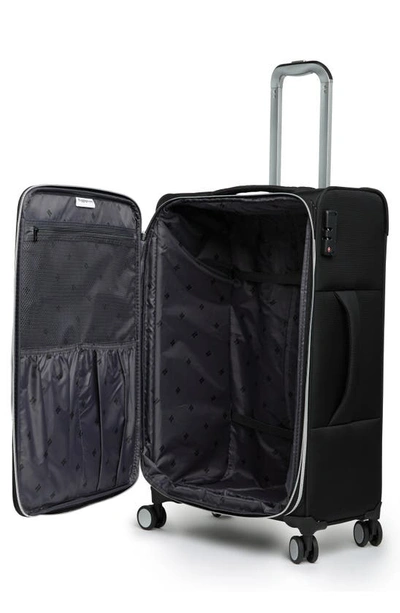Shop It Luggage Expectant 25-inch Softside Spinner Luggage In Black