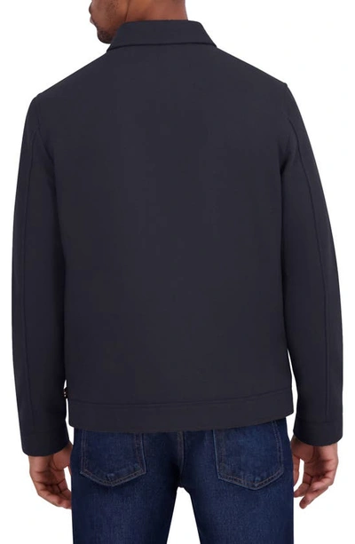 Nautica Water Resistant Wool Blend Coat In Charcoal