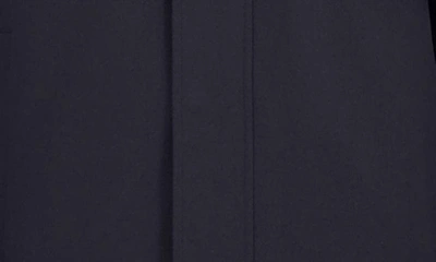 Nautica Water Resistant Wool Blend Coat In Charcoal