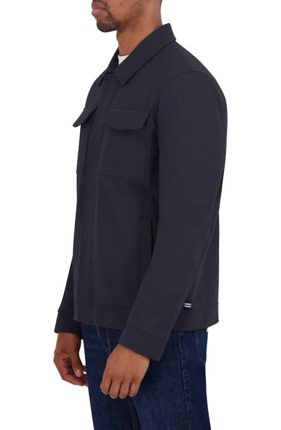 Nautica Water Resistant Wool Blend Coat In Charcoal