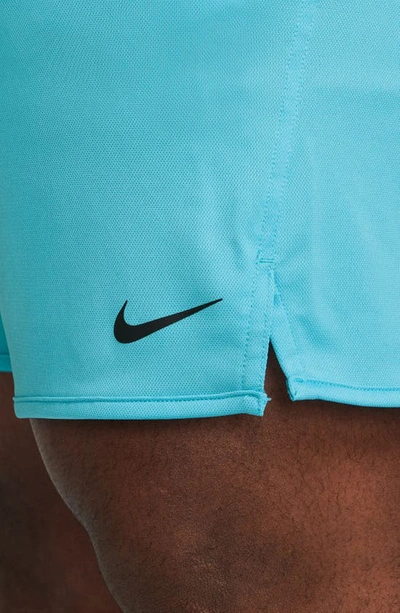 Shop Nike Dri-fit 7-inch Brief Lined Versatile Shorts In Light Blue