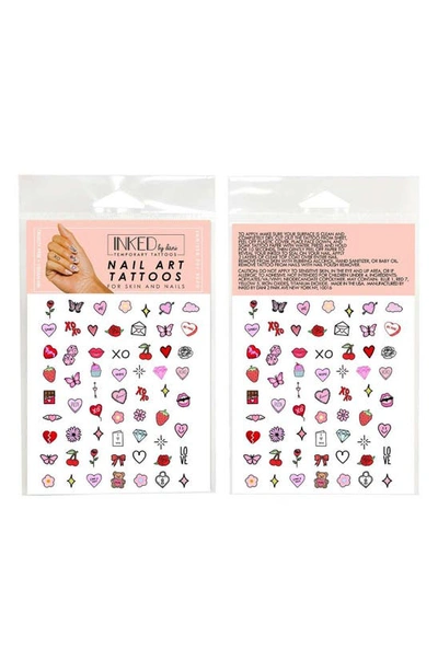 Shop Inked By Dani Valentine's Nail Art Temporary Tattoos In Multi