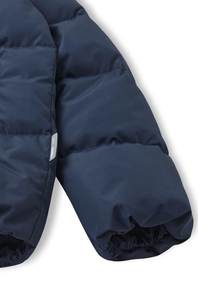 Shop Reima Kids' Paimo Waterproof & Windproof 550 Fill Power Down Puffer Jacket In Navy