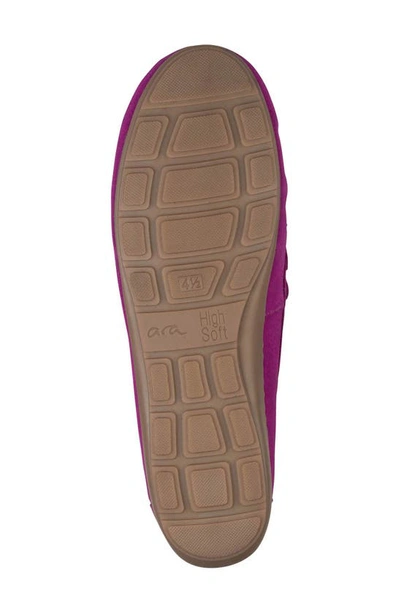 Shop Ara Amarillo Leather Driving Shoe In Pink