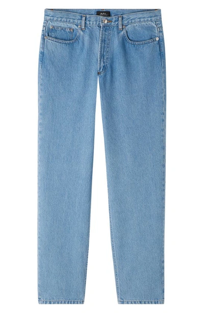 Shop Apc Martin Vintage Cut Straight Leg Jeans In Iab Light Blue