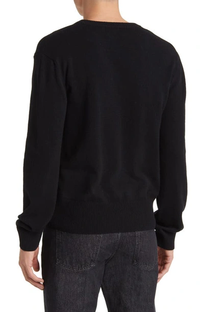 Shop Blk Dnm Recycled Cashmere Blend V-neck Sweater In Black