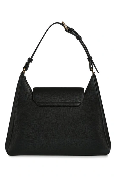 Strathberry Multrees Leather Hobo In Black