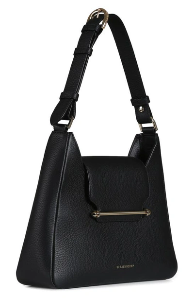 Shop Strathberry Multrees Leather Hobo In Black
