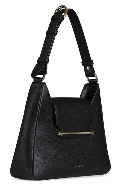 Strathberry Multrees Leather Hobo In Black