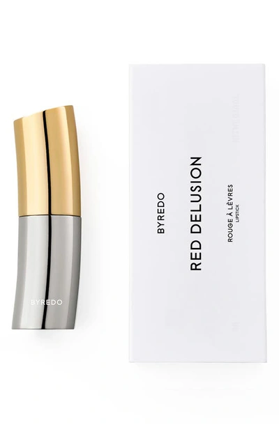 Shop Byredo Lipstick Red Delusion 176 In Red/ Rose
