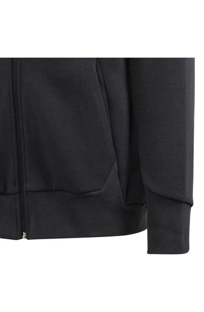 Shop Adidas Originals X Star Wars™ Kids' Z.n.e. Zip-up Graphic Hoodie In Black