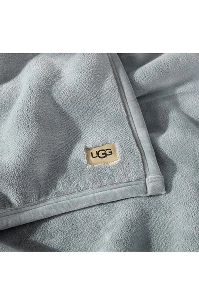 Ugg Coco Throw Blanket In Seal Gray
