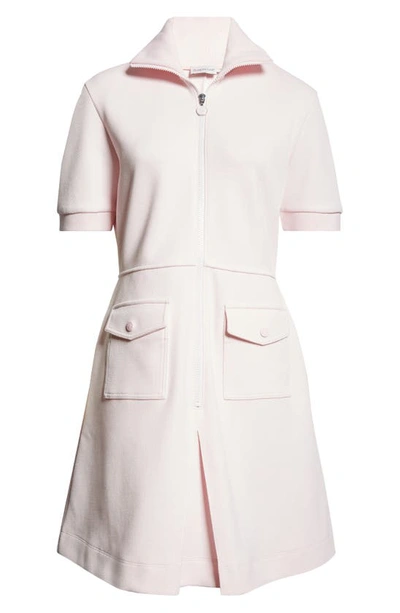 Shop Moncler Polo Dress In Rosa