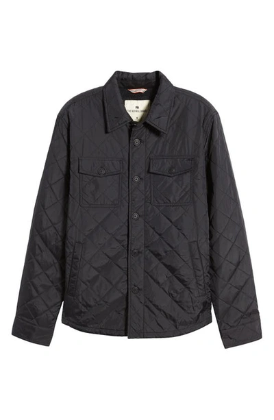 Shop The Normal Brand Regular Fit Quilted Nylon Jacket In Black