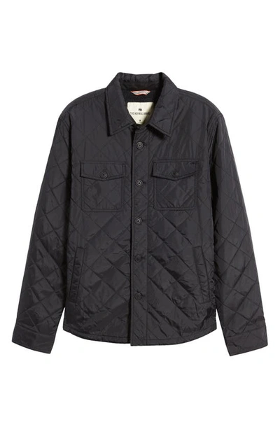 The Normal Brand Regular Fit Quilted Nylon Jacket In Black