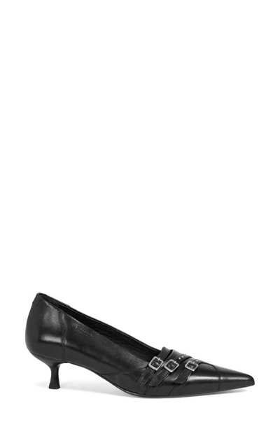 Shop Vagabond Shoemakers Lykke Pointed Toe Kitten Heel Pump In Black