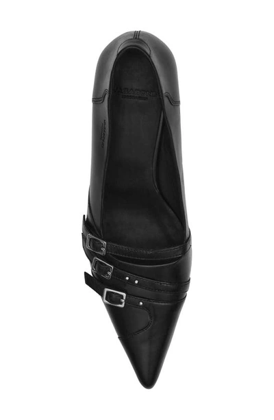 Shop Vagabond Shoemakers Lykke Pointed Toe Kitten Heel Pump In Black