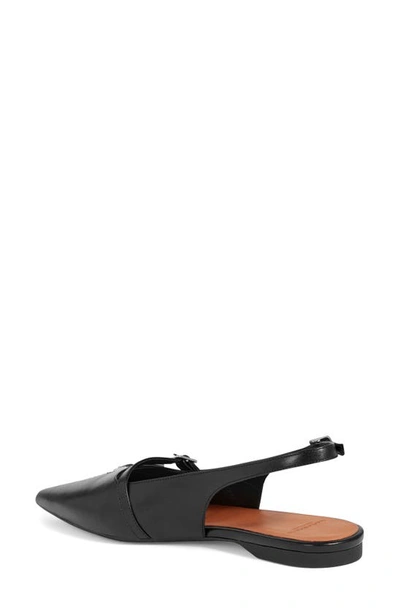 Vagabond Shoemakers Hermine Pointed Toe Slingback Flat In Black