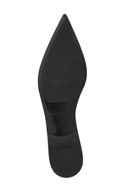 Vagabond Shoemakers Hermine Pointed Toe Slingback Flat In Black