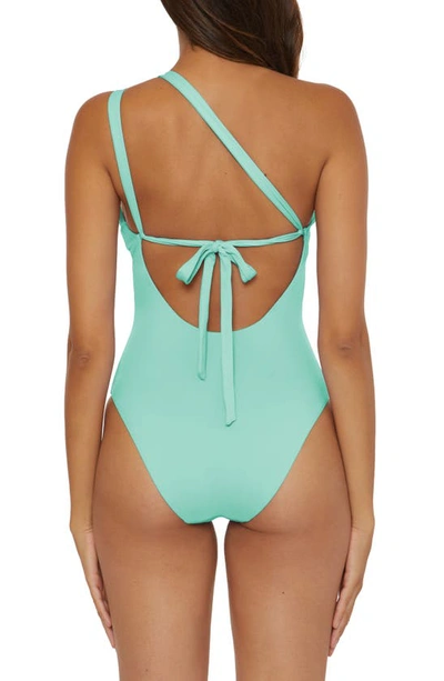 Shop Soluna One-shoulder Cutout One-piece Swimsuit In Sky