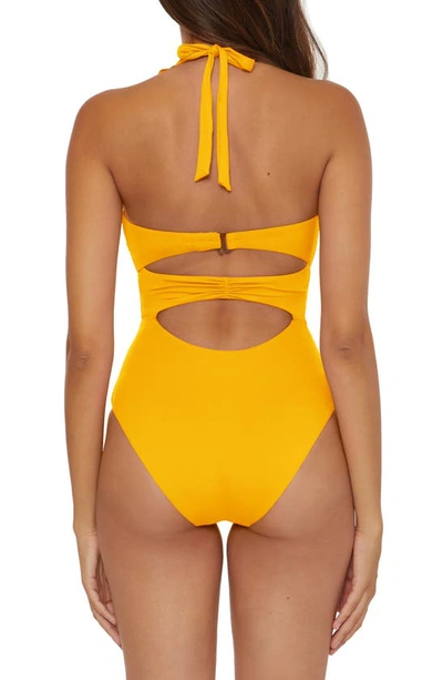 Shop Soluna Ruffle Strappy One-piece Swimsuit In Sunny