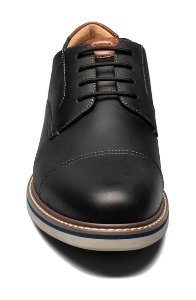 Shop Florsheim Norwalk Cap Toe Derby In Black Ch