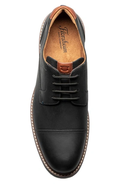 Shop Florsheim Norwalk Cap Toe Derby In Black Ch